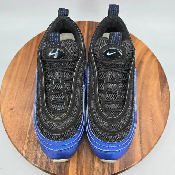 Nike Air Max 97 Shoes Men's 9 Royal Blue Black Lace Up Low Top Athletic Sneakers - Picture 6 of 9